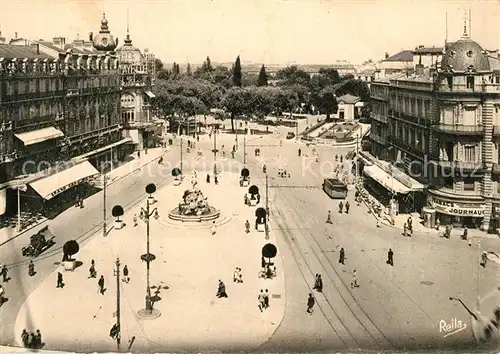 AK / Ansichtskarte Montpellier_Herault La Place de la Comedie Montpellier Herault