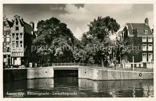 AK / Ansichtskarte Amsterdam_Niederlande Keizersgracht Leidschegracht Amsterdam_Niederlande