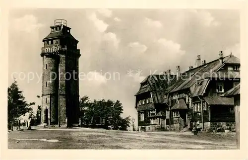 AK / Ansichtskarte Auersberg_Wildenthal Aussichtsturm Auersberg Wildenthal