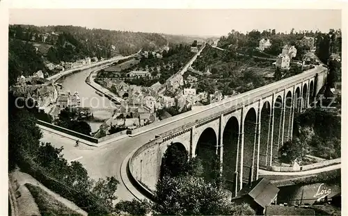 AK / Ansichtskarte Dinan Le Viaduc et vue generale de la Coulee de la Rance Dinan