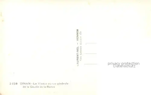 AK / Ansichtskarte Dinan Le Viaduc et vue generale de la Coulee de la Rance Dinan