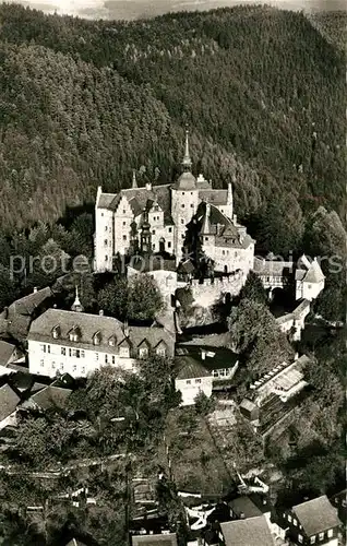 AK / Ansichtskarte Kronach_Oberfranken Burg Lauenstein im Frankenwald Fliegeraufnahme Kronach Oberfranken