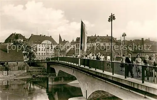 AK / Ansichtskarte Weissenfels_Saale Bruecke des Friedens Weissenfels_Saale