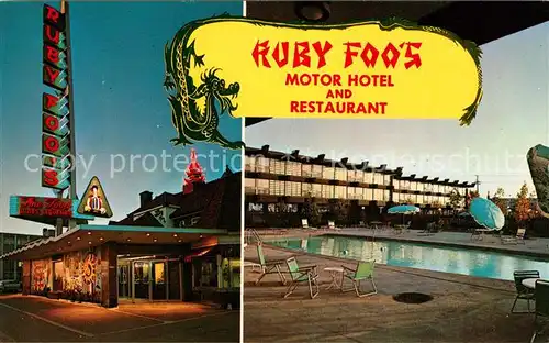 AK / Ansichtskarte Montreal_Quebec Ruby Foos Motor Hotel and Restaurant Montreal Quebec