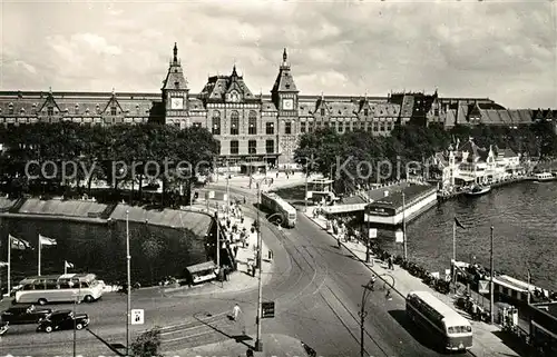 AK / Ansichtskarte Strassenbahn Amsterdam Centraalstation  