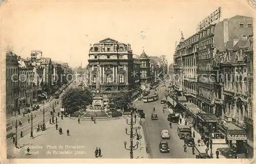 AK / Ansichtskarte Strassenbahn Bruxelles Place de Brouckere  