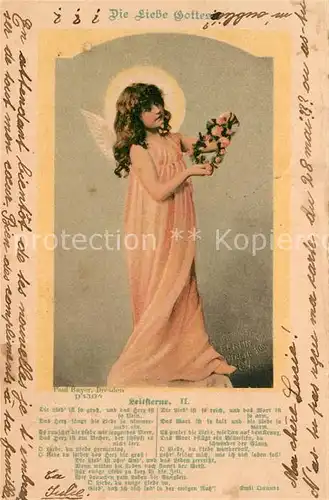 AK / Ansichtskarte Engel Die Liebe Gottes Leitsterne Gedicht Emil Quandt  