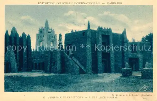 AK / Ansichtskarte Exposition_Coloniale_Paris_1931 Village Indigene  