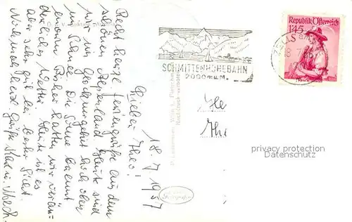 AK / Ansichtskarte Seilbahn Stubach Tauernmoossee Hohe Riffel Totenkopf Eiskoegele Seilbahn