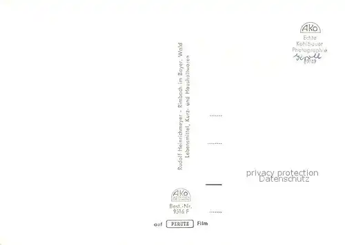 AK / Ansichtskarte Rimbach_Bayrischer_Wald mit Hohenbogen Rimbach_Bayrischer_Wald