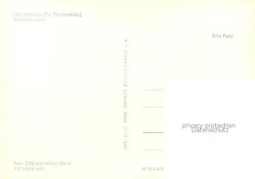 AK / Ansichtskarte Niederfinow Schiffshebewerk Niederfinow