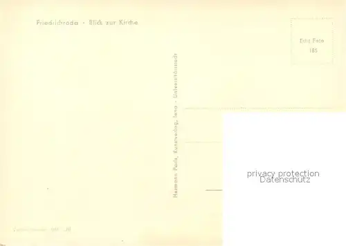 AK / Ansichtskarte Friedrichroda Kirche Friedrichroda