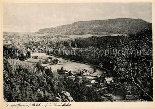 AK / Ansichtskarte Jonsdorf Blick auf die Gondelfahrt Jonsdorf