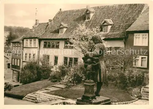 AK / Ansichtskarte Eisenach_Thueringen Bachhaus und Bachdenkmal Eisenach Thueringen