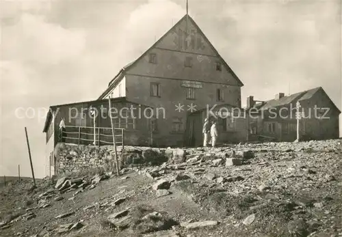 AK / Ansichtskarte Snezka_Schneekoppe Ceskoslovenska bouda Snezka Schneekoppe