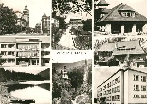 AK / Ansichtskarte Bielsko Biala Ratusz Mikuszowice Dom Wapienica Zalew na zapora Olszowka Gorna Bielsko Biala