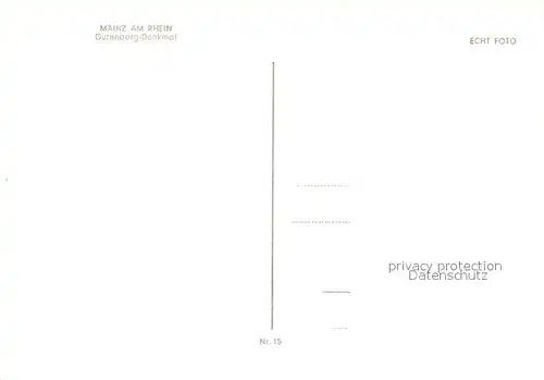 AK / Ansichtskarte Mainz_Rhein Gutenberg Denkmal Mainz Rhein