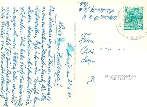 AK / Ansichtskarte Lueckendorf Haus Ruediger am Hochwald Lueckendorf