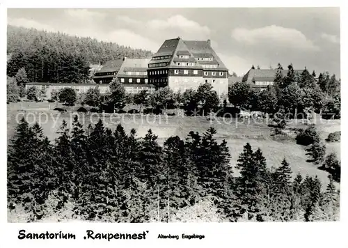 AK / Ansichtskarte Altenberg_Erzgebirge Sanatorium Raupennest Altenberg Erzgebirge