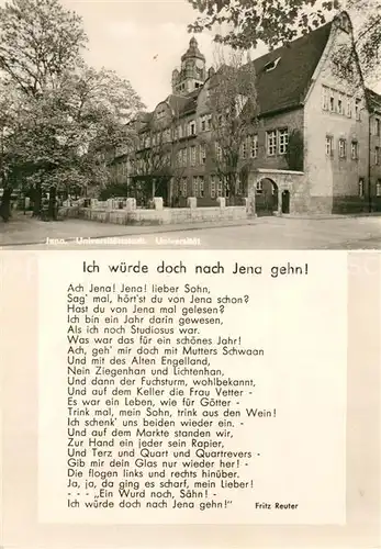 AK / Ansichtskarte Jena_Thueringen Universitaet Jena Thueringen