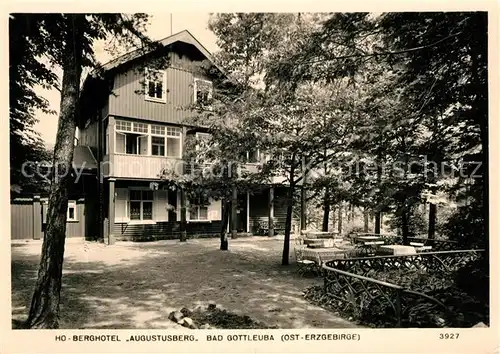 AK / Ansichtskarte Bad_Gottleuba Berggiesshuebel HO Berghotel Augustusberg Bad