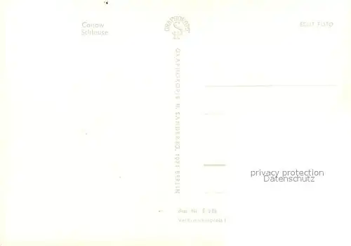 AK / Ansichtskarte Canow Schleuse Canow