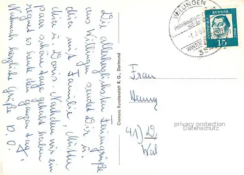 AK / Ansichtskarte Willingen_Sauerland Panorama Blick vom Ettelsberg Kurmittelhaus Hermeketal Minigolfplatz Viadukt Willingen_Sauerland