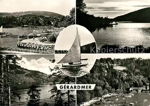 AK / Ansichtskarte Gerardmer_Vosges Teilansichten Bootshafen Gerardmer Vosges