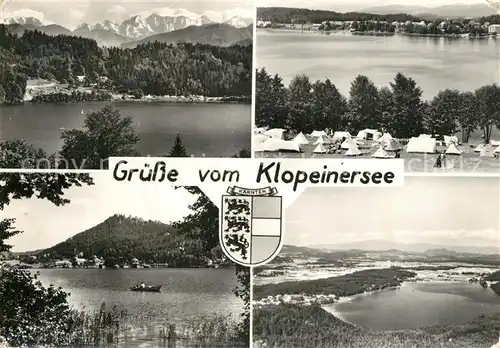AK / Ansichtskarte Klopeinersee Teilansichten Campingplatz Klopeinersee