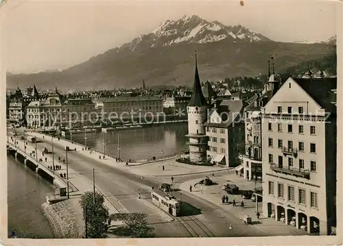 AK / Ansichtskarte Luzern_LU mit Pilatus Luzern_LU