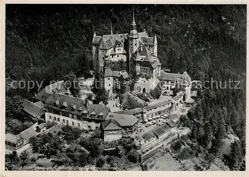 AK / Ansichtskarte Lauenstein_Oberfranken Burg Lauenstein Fliegeraufnahme Lauenstein_Oberfranken