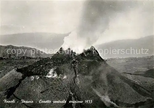 AK / Ansichtskarte Napoli_Neapel Vesuvio Conetto centrale eruzione Napoli Neapel