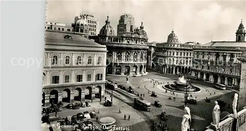 AK / Ansichtskarte Genova_Genua_Liguria Piazza De Ferrari Genova_Genua_Liguria