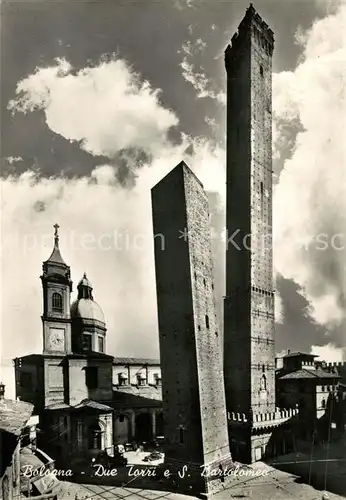 AK / Ansichtskarte Bologna Due Torri e San Bartolomeo Bologna