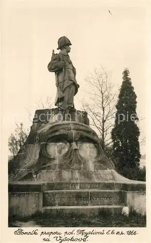 AK / Ansichtskarte Vysokova Pomnik praporu pol. Moyslivcu Denkmal Statue Vysokova