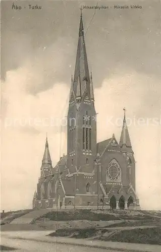 AK / Ansichtskarte Abo_Turku Mikaelskyrkan Kirche Abo_Turku