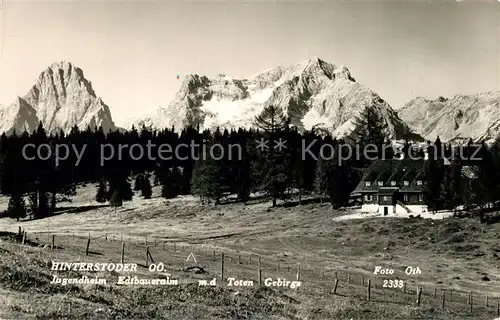 AK / Ansichtskarte Hinterstoder Jugendheim Edtbaueralm Alpenpanorama Hinterstoder