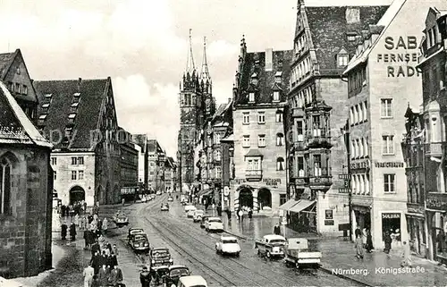 AK / Ansichtskarte Nuernberg Koenigsstrasse Nuernberg