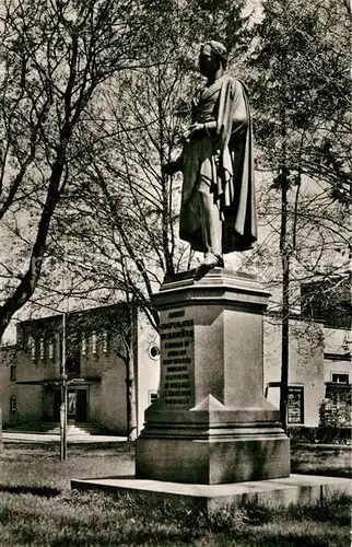 AK / Ansichtskarte Ansbach_Mittelfranken Platen Denkmal Statue Ansbach Mittelfranken