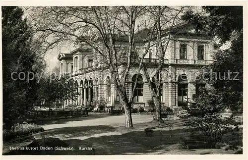 AK / Ansichtskarte Baden_AG Kursaal Thermalkurort Baden_AG