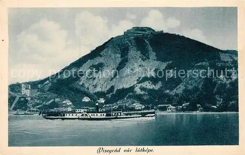 AK / Ansichtskarte Visegrad var latkepe Raddampfer Visegrad