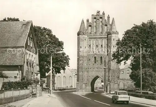 AK / Ansichtskarte Friedland_Mecklenburg Neubrandenburger Tor Friedland_Mecklenburg