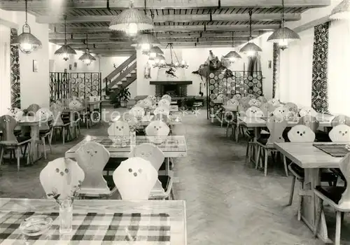 AK / Ansichtskarte Koserow_Ostseebad_Usedom Forstferienobjekt Damerow Kaminhalle Koserow_Ostseebad_Usedom