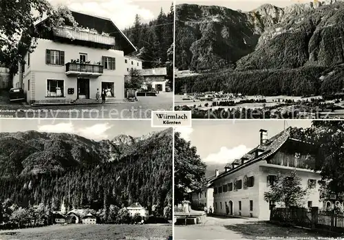 AK / Ansichtskarte Wuermlach Kaufhaus Teilansichten Alpen 