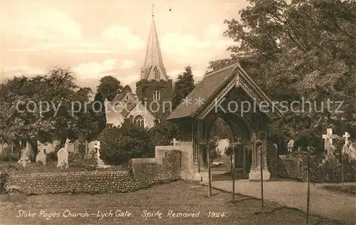 AK / Ansichtskarte Stoke_Poges Church Lych Gate 