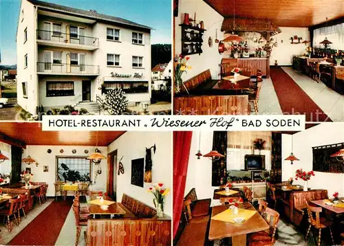 AK / Ansichtskarte Bad_Soden Salmuenster Hotel Restaurant Wiesener Hof Bad_Soden Salmuenster