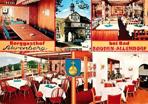 AK / Ansichtskarte Bad_Sooden Allendorf Berggasthof Ahrenberg Bad_Sooden Allendorf