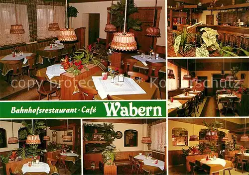 AK / Ansichtskarte Wabern_Hessen Bahnhofrestaurant Cafe  Wabern Hessen