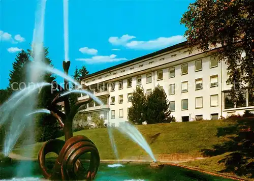 AK / Ansichtskarte Winterkasten_Lindenfels Eleonorenklinik Brunnen Winterkasten_Lindenfels