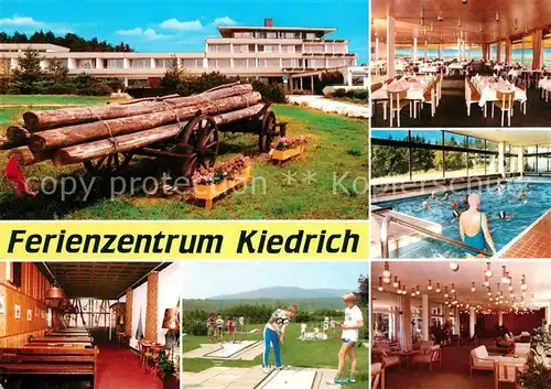 AK / Ansichtskarte Kiedrich Schwimmbad Ferienzentrum Minigolf Kiedrich